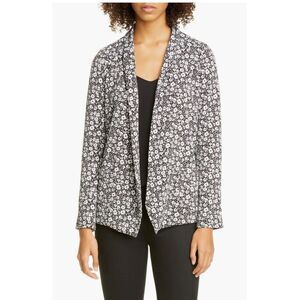 Roseanna Tippee floral print open front blazer 38 M